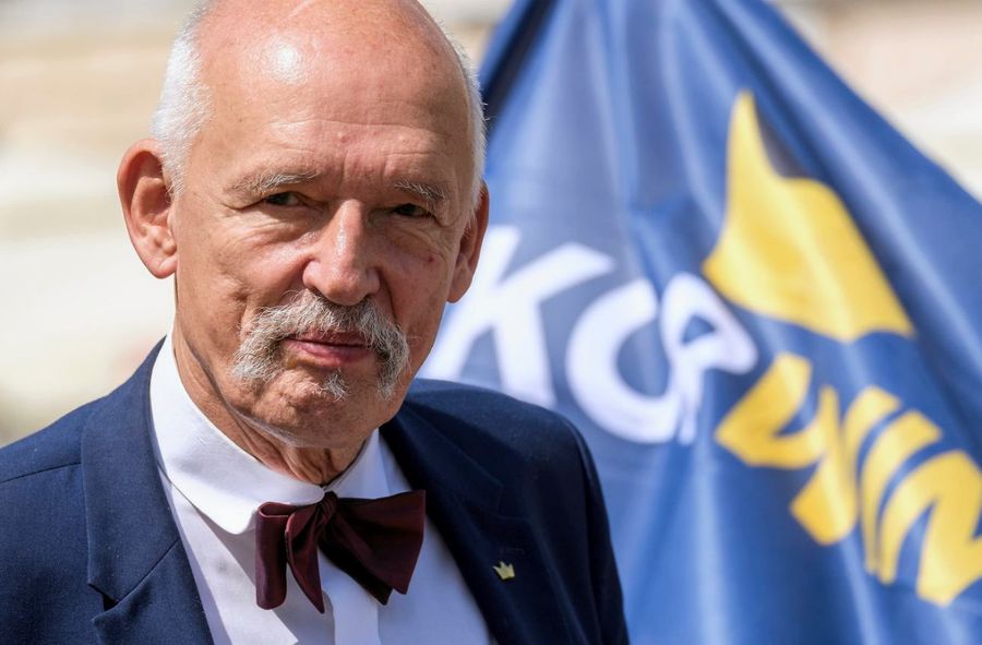 Janusz Korwin-Mikke został bohaterem demokratycznej opozycji