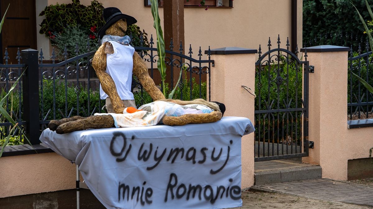 Dożynkowe dekoracje w Równopolu