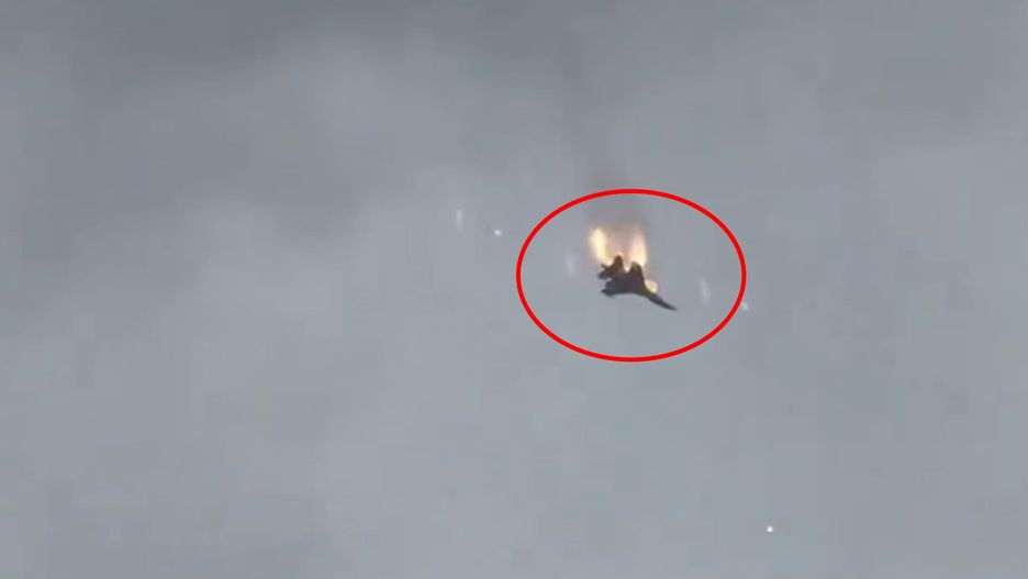 Samolot, który spadł w pobliżu Sewastopola