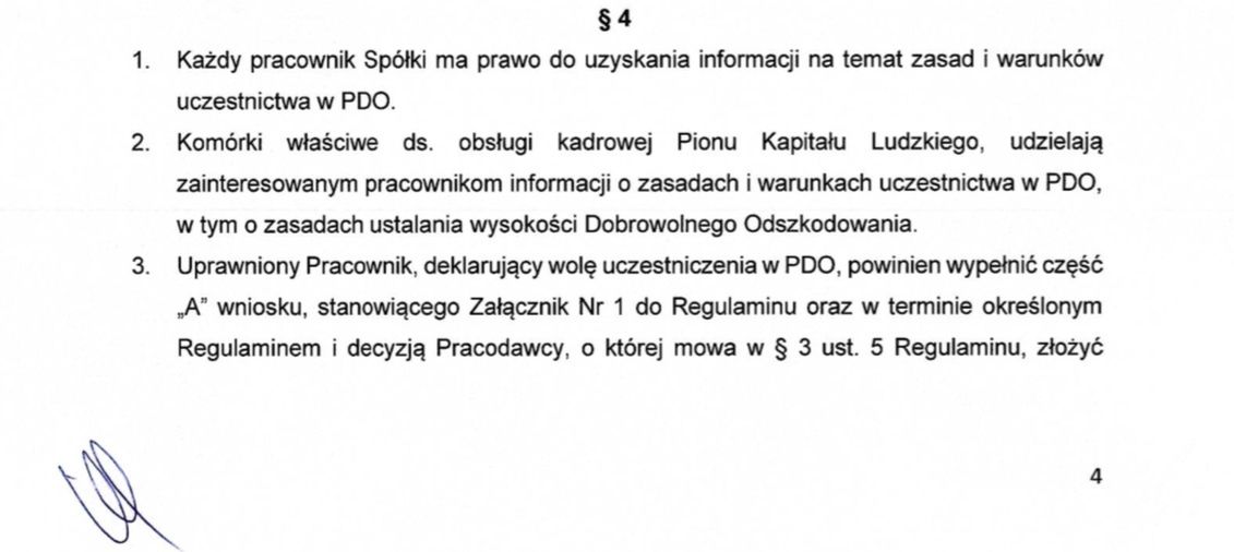 Regulamin PDO przedstawiony przez Pocztę Polską