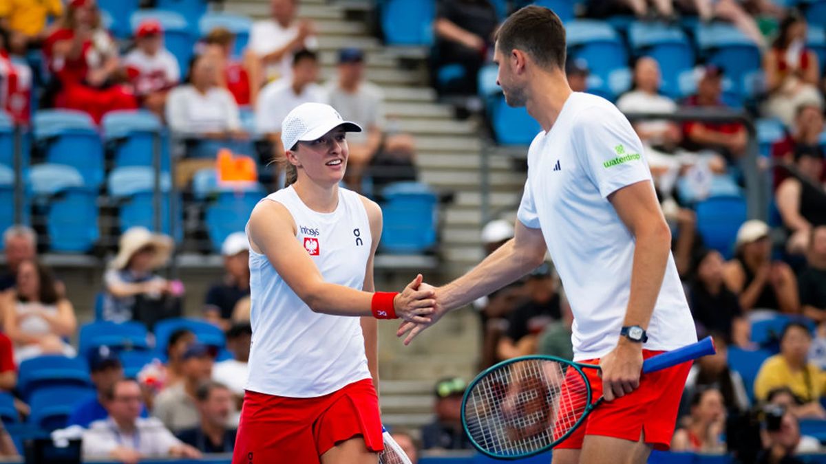 Getty Images / Robert Prange / Na zdjęciu: Iga Świątek i Hubert Hurkacz