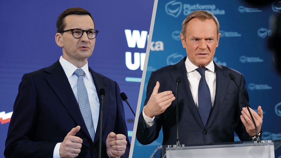 Niespodziewany apel do Tuska na konferencji Morawieckiego 