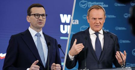 Niespodziewany apel do Tuska na konferencji Morawieckiego