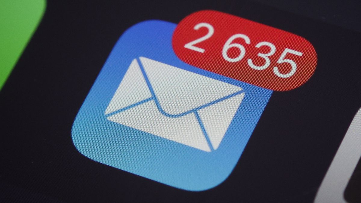 The Mail app is seen on an iPhone mobile device in this illustration photo in Warsaw, Poland on 12 October, 2022. (Photo by STR/NurPhoto via Getty Images)