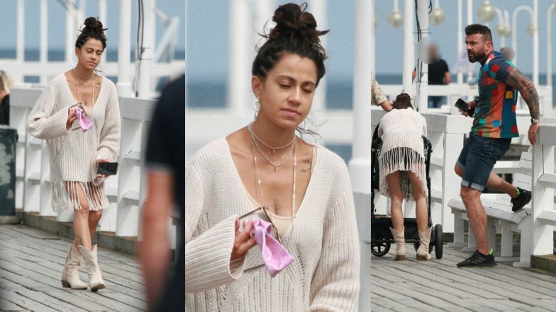 Maja Hyży spaceruje z rodziną po Sopocie