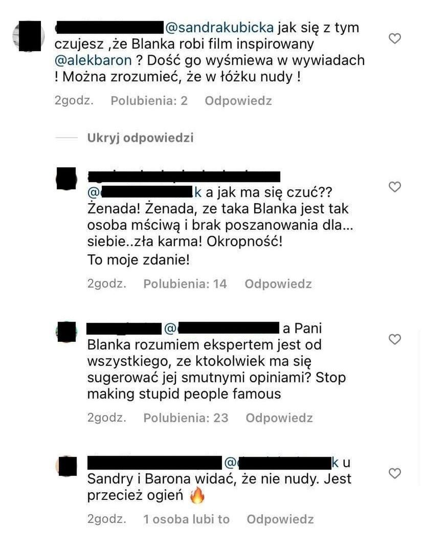 Sandra Kubicka wbija szpilę Blance Lipińskiej: "Też kiedyś NIE POTRAFIŁAM SIĘ POGODZIĆ z rozstaniem"