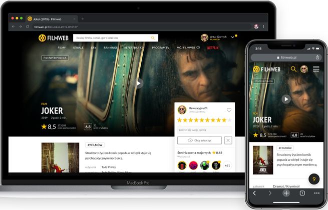 Filmweb zwiększył wpływy. Ponad 5 mln zł dla właścicieli