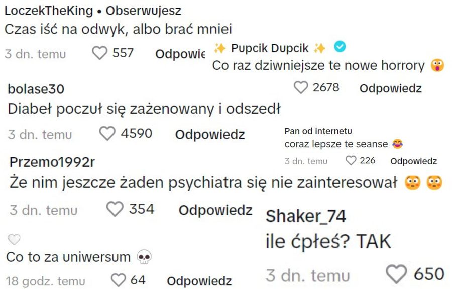 Komentarze pod postem Tomasza Dorożały 