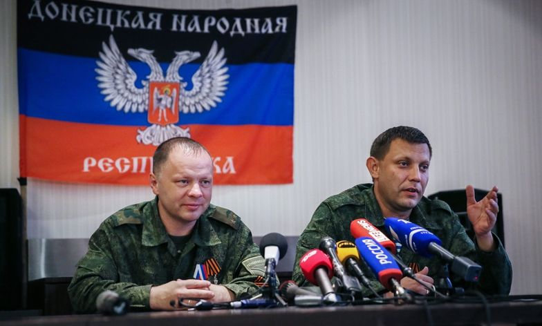 Premier samozwańczej republiki donieckiej - Alexander Zakharchenko i Władimir Kononow, minister obrony.