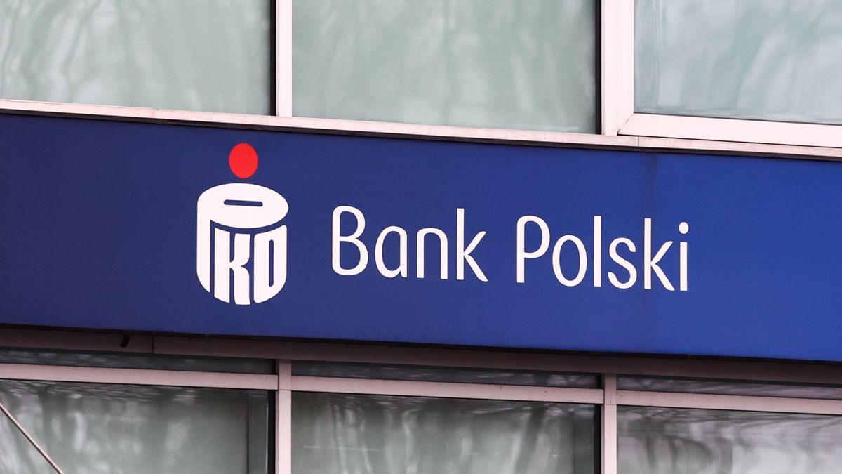 PKO Bank Polski logo is seen in Krakow, Poland on January 30, 2026. (Photo by Jakub Porzycki/NurPhoto via Getty Images)