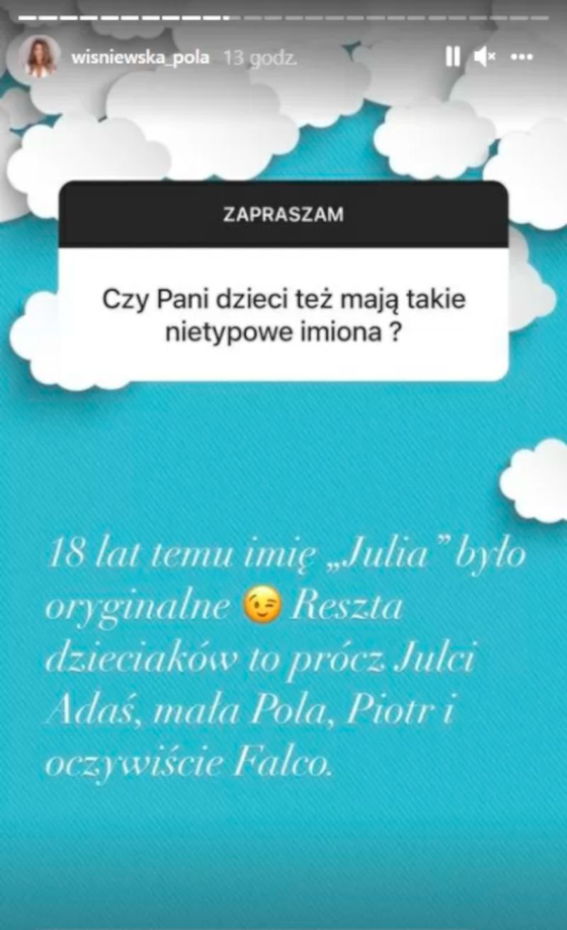 Pola Wiśniewska o dzieciach 