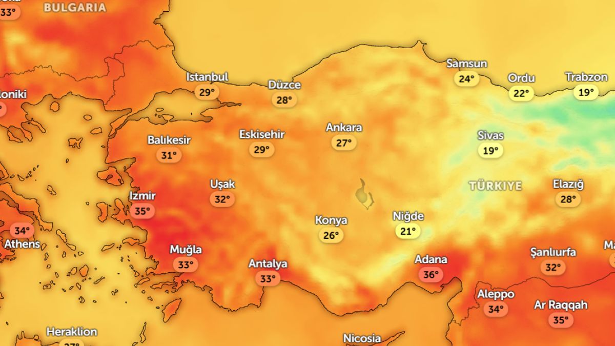 "Kopuła ciepła" nad Turcją