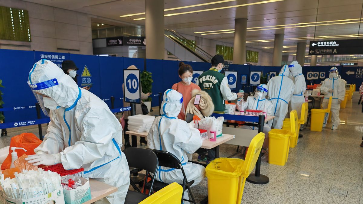 Na zdjęciu osoby testowane w Chinach