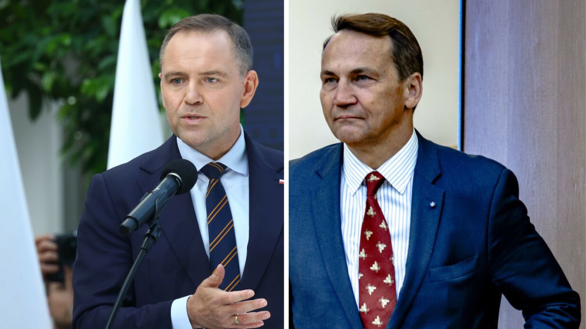 Karol Nawrocki i Radosław Sikorski