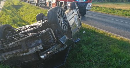 Dachowanie na drodze – w naszym powiecie [Foto]