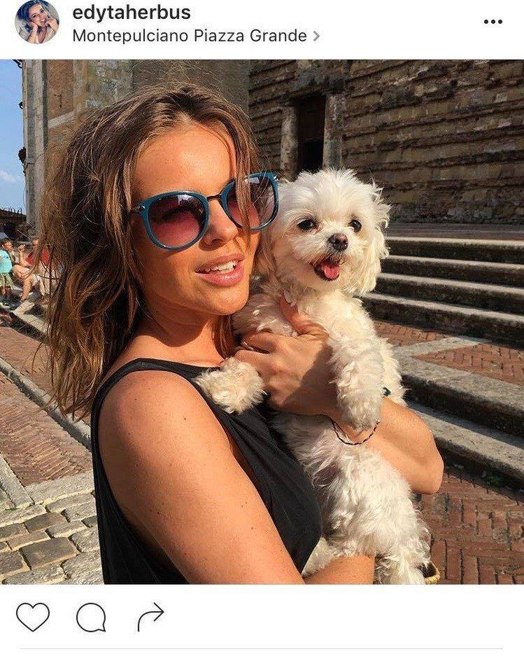 Edyta Herbuś na wakacjach we Włoszech