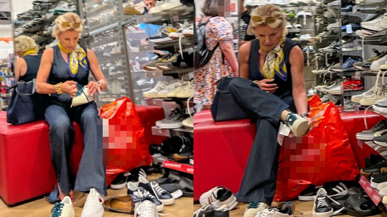 Racewicz buszuje po sklepach w poszukiwaniu idealnych butów