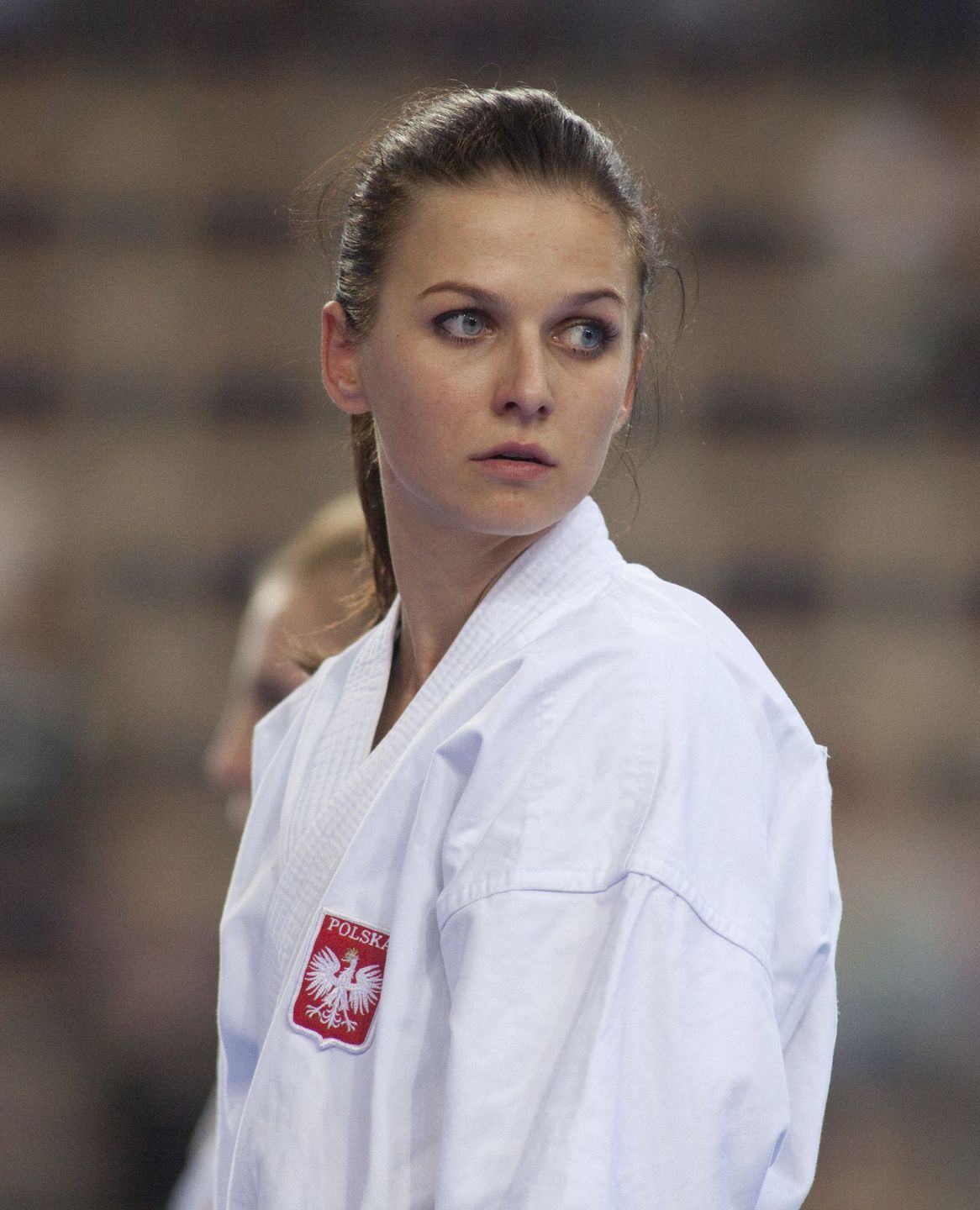 XVI MISTRZOSTWA SWIATA W KARATE TRADYCYJNYMLODZ, 06.10.2012 r. UL. BANDURSKIEGO, HALA ATLAS ARENA. XVI MISTRZOSTWA SWIATA W KARATE TRADYCYJNYM. N/z. ANNA STACHURSKA DZIEWCZYNA ROBERTA LEWANDOWSKIEGO.,Image: 428721696, License: Rights-managed, Restrictions: ZUB20121006_034, Model Release: no, Credit line: MARIAN ZUBRZYCKI / ForumMARIAN ZUBRZYCKI / ForumKARATE, SPORT, TRADYCYJNE, WALKA, DUCH, JAPONSKI, KATA, KUMITE, LEWANDOWSKI, ROBERT, NARZECZONA, Anna Lewandowska, anna, lewandowska, anna lewandowska