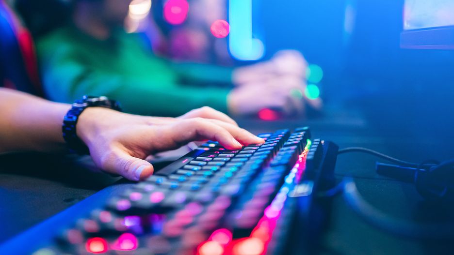 Professional cyber video gamer studio room with personal computer armchair, keyboard for stream in neon color blur background. Soft focus
Professional cyber video gamer studio room with personal computer armchair, keyboard for stream in neon color blur background. Soft focus.
PARILOV EGENIY
gamer, game, cyber, room, stream, online, play, neon, studio, tournament, pc, computer, multiplayer, display, gaming, internet, monitor, technology, teenager, competitive, esports, fun, talking, club, girl, group, team, arena, female, people, professional, blue, boy, man, championship, cybersport, keyboard, participation, young, player, dark, strategy, electronic, event, show, blur, blured, background, armchair, red