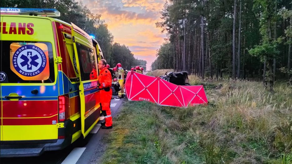 Wypadek koło Leszna