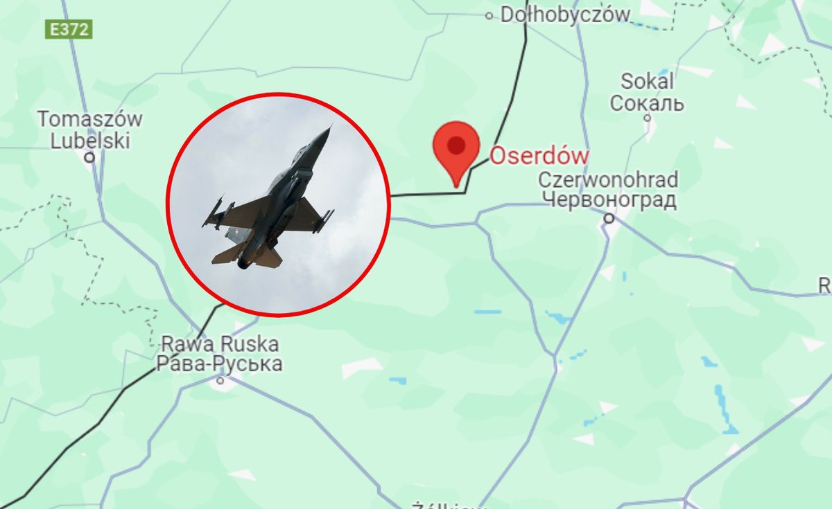 Rakieta wleciała w polską przestrzeń powietrzną na wysokości Oserdowa