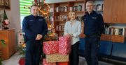 Niebieskie serce płockich policjantów. Mundurowi wsparli hospicjum w Płocku