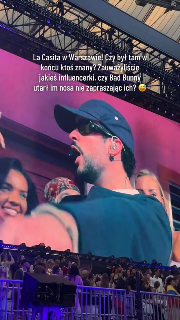 La Casita podczas warszawskiego koncertu Bad Bunny'ego