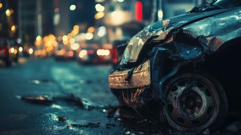 Wypadek w Gryficach. Kierowca stracił panowanie nad pojazdem i uderzył w budynek szkoły