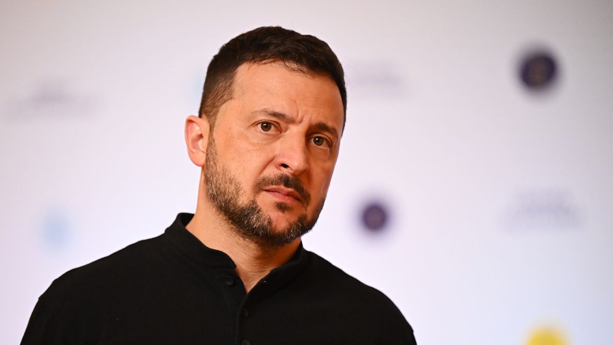 President of Ukraine Volodymyr Zelensky attends the Fourth Crimea Platform Leaders Summit in Kyiv, Ukraine. Picture date: Wednesday September 11, 2024. (Photo by Leon Neal/PA Images via Getty Images)