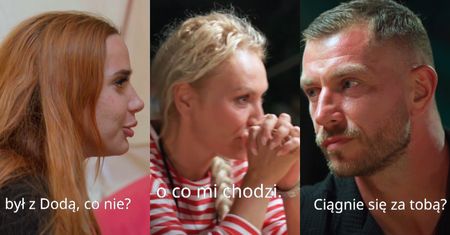 "Królowa przetrwania" czy spotkanie fanklubu Dody? Ciężko orzec. W 7. odcinku Jarosińska przepyta Pachuta: "Ciągnie się za tobą TEN STWÓR?" (WIDEO)