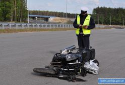 Lubin. Śmiertelny wypadek motocyklisty