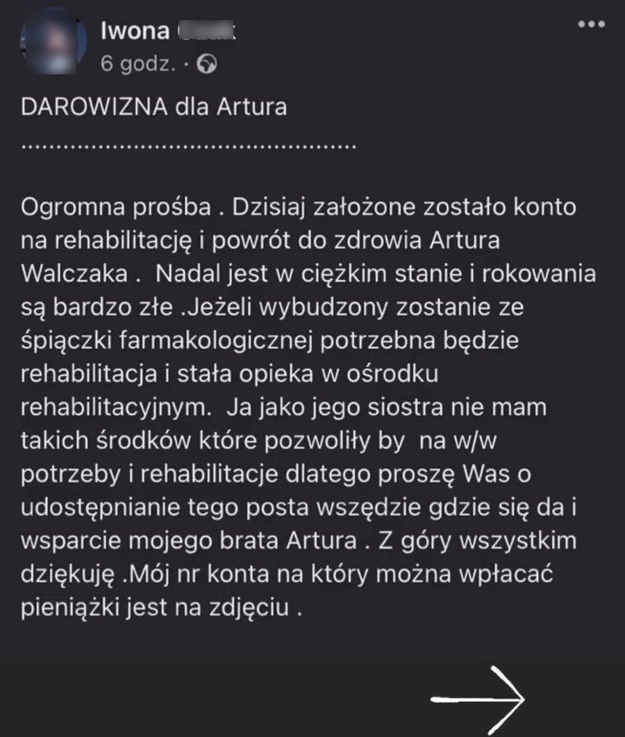 Bliscy "Walusia" proszą o pomoc finansową 
