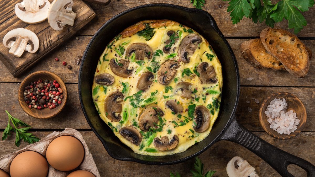Omlet z pieczarkami