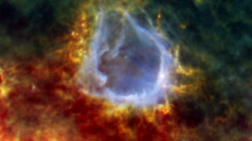 Herschel pokazuje przyszłą gwiazdę 1