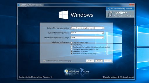 Windows 10 Transformation Pack