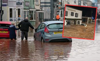 Miasto w Walii znalazło się pod wodą. Dramatyczne nagrania