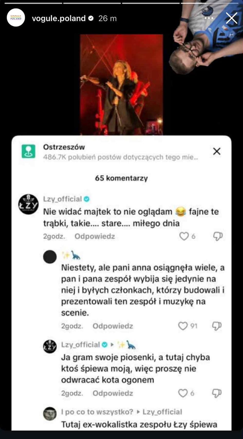 Adam Konkol szydzi z Anny Wyszkoni