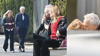 Dorota Chotecka i Radosław Pazura niczym zakochane gołąbeczki GRUCHAJĄ sobie na mieście. Uroczo? (ZDJĘCIA)