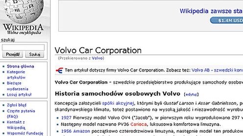 Rasiści z Volvo usunięci z Wikipedii 1