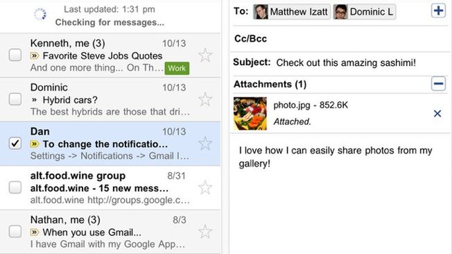 Gmail ponownie w App Store 1