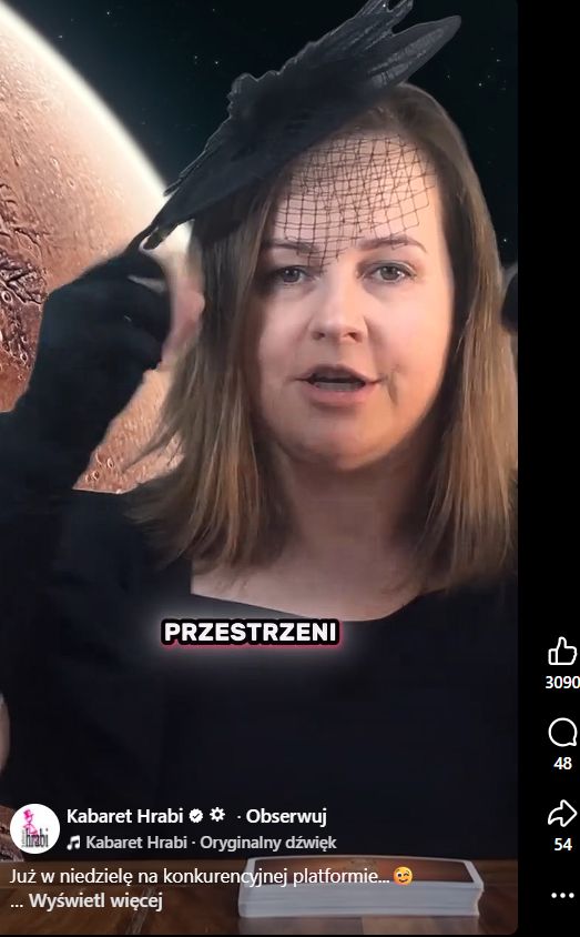 Kabaret Hrabi udostępni nagranie Joanny Kołaczkowskiej