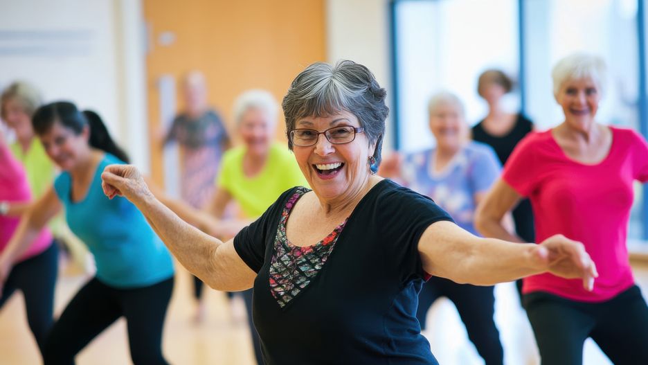 Seniors enjoy a lively dance class full of joy and movement in a bright studio
A vibrant group of seniors participates in a lively dance class, showcasing their enthusiasm and energy. The studio is filled with warm natural light, creating an inviting atmosphere. Participants wear colorful workout clothing, reflecting their joyful spirits while they follow the instructors movements. Laughter and smiles fill the room as they engage in the fun activity, promoting fitness and social interaction among friends.
seniors, dance, class, energy, smiles, fitness, movement, joyful, studio, colorful, exercise, group, activity, social, interaction, fun, instructor, warm, light, health, community, friends, older, adults, dancing, workout, instruction, happiness, engagement, rhythm, atmosphere, creativity, enjoyment, laughter, local, lively, choreography, clothing, active, healthy, lifestyle, body, physical, connection, wellness, harmony, seniors, dance, class, energy, smiles, fitness, movement, joyful, studio, colorful, exercise, group, activity, social, interaction, fun, instructor, warm, light, health, community, friends, older, adults, dancing, workout, instruction, happiness, engagement, rhythm, atmosphere, creativity, enjoyment, laughter, local, lively, choreography, clothing, active, healthy, lifestyle, body, physical, connection, wellness, harmony