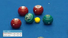 Bowls. Miał przestrzeń ok. 15 cm. Niesamowite uderzenie w mistrzostwach świata (wideo)