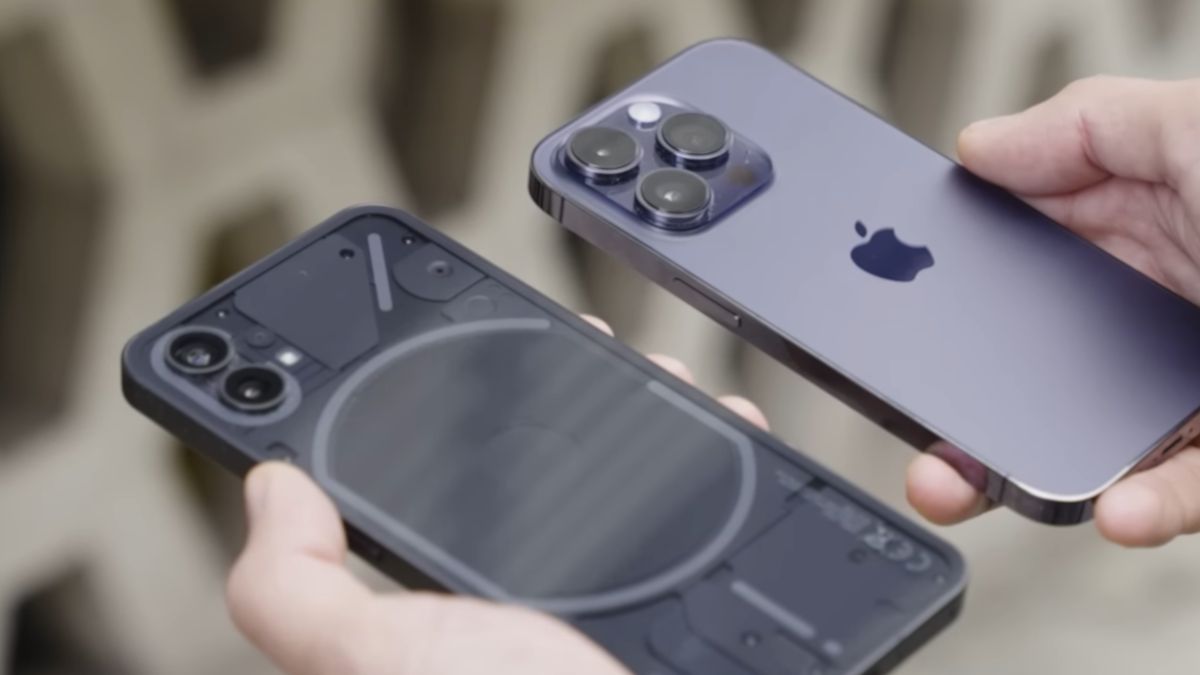 Nothing Phone (1) i iPhone 14 Pro / Nothing, YouTube