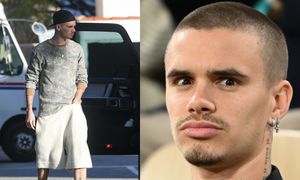 Romeo Beckham przyłapany na... GRZEBANIU W MAJTKACH. Przypał? (FOTO)