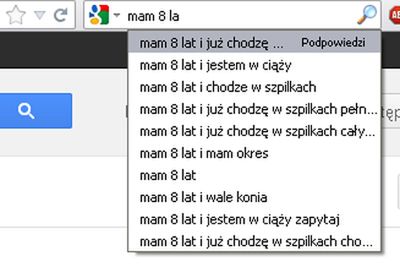 "Mam 13 lat i jestem w ciąży", czyli co Google mówi o Polakach 6