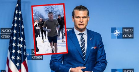 W szortach po Warszawie. Szef Pentagonu wybrał się na trening