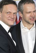 Cezary i Radosław Pazura na premierze ''Weekendu''