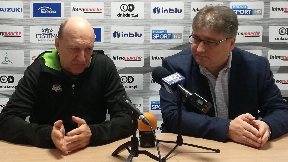 Andrej Urlep (z lewej) i Janusz Jasiński (z prawej)