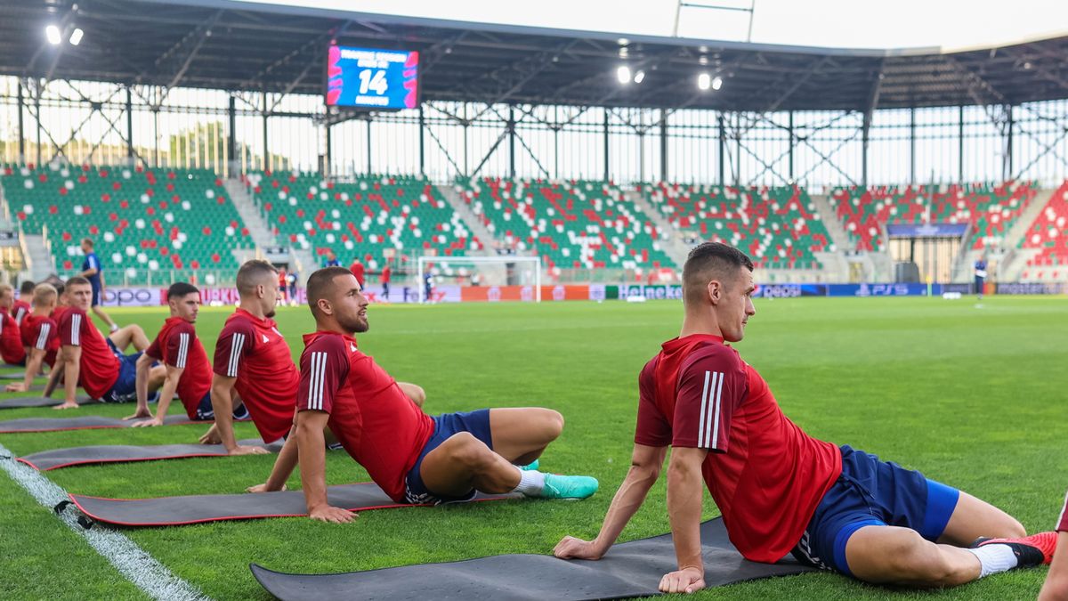 PAP / Zbigniew Meissner / Piłkarze Rakowa Częstochowa przed meczem z FC Kopenhaga
